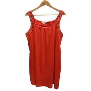 John Paul Richard Orange Sleeveless Dress